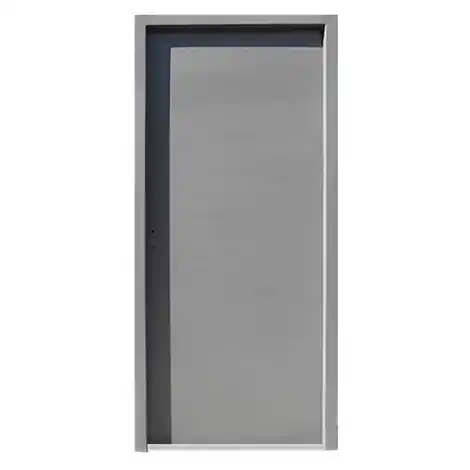 Puertas Doble Chapa Inyectada, Grisham White Steel Sliding Curtain Screen Door